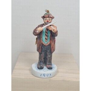Vintage Emmett Kelly Clown Figurine Christmas Tune 1992 Ornament Dave Grossman